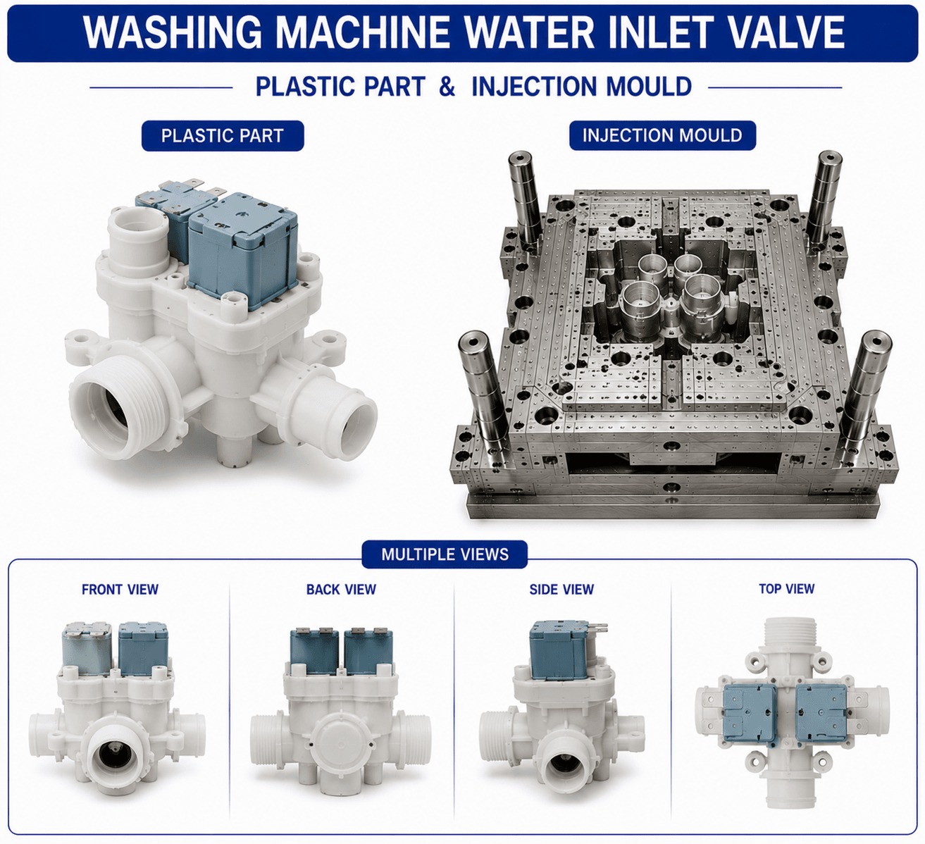 Washing Machine Plastic Water Inlet Valve